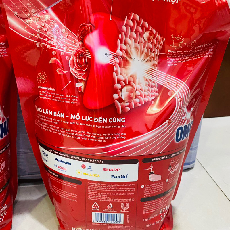 Nước Giặt OMO Mactic Cửa Trên 3.7Kg (Mới) | Shopee Việt Nam