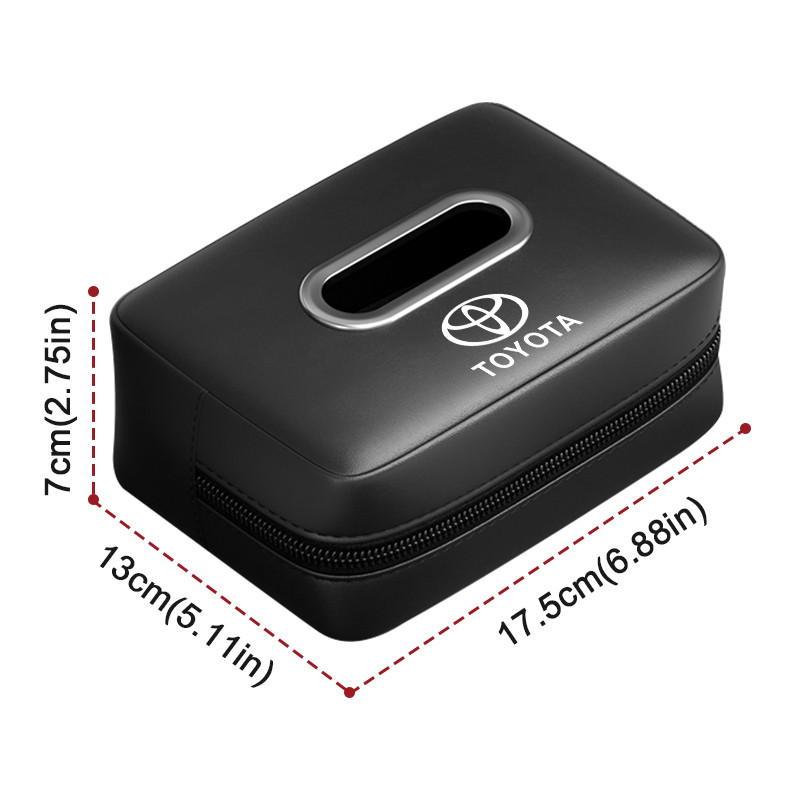 1 Chiếc Da Cao Cấp Ghế Ô Tô Khăn Giấy Treo Xe Hộp Khăn Ăn Cho Xe Toyota Corolla Yaris Aygo Prius RAV4 Camry Auris