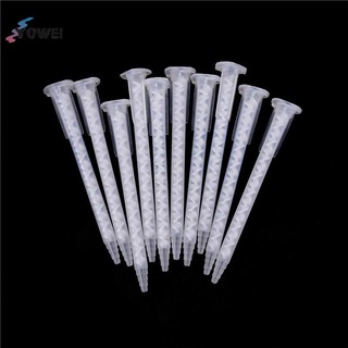 YOWEI 10 chiếc 50ML Dual Cartridge Epoxy Dính Applicator Tĩnh Trộn Vòi Phun Trộn VN