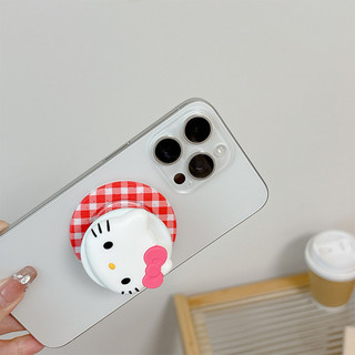 Lưới KT Cat Tròn Từ Tính Giá Đỡ Điện Thoại Cho IPhone 16 15 14 13 12 Pro Max 14 Plus Có Thể Gập Lại Pop Ring Grip Co Giãn Để Bàn Đứng P5