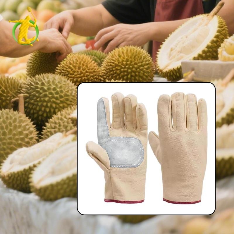 Găng tay làm vườn Găng tay hái sầu riêng đa năng kho thoáng khí