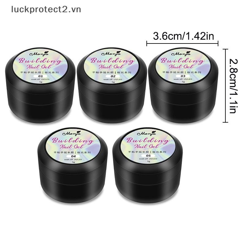 # luckpro # 5g Aurora Non Dính Tay Nối Dài Gel Sơn Móng Tay 3D Khắc Hoa Móng Tay Nghệ Thuật Kéo Dài Acrylic Cứng UV Gel Varnish Cho Móng Tay Giả.