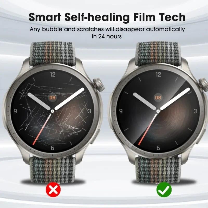 Amazfit Balance2 CheetahPro ActiveEdge 1-3 Cái 100D HD Phim Hydrogel Mềm Trong Suốt Cho Amazfit Cheetah Pro Balance 2 Active Edge Falcon Anti-Fingerprints Bảo Vệ Màn Hình Đồng Hồ Thông Minh