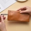Túi đựng kính râm WOODNEST, Túi đựng kính mắt PU rắn, Phụ kiện kính mắt đơn giản Túi da mềm chống thấm nước