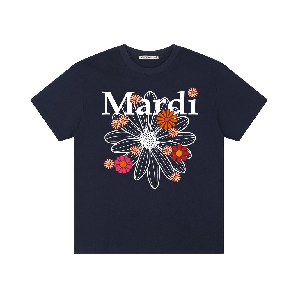 Mardi Designer Thương Hiệu Nhiều Màu Sắc In Hoa Tay Ngắn Nam Nữ Cùng Phong Cách Áo Thun