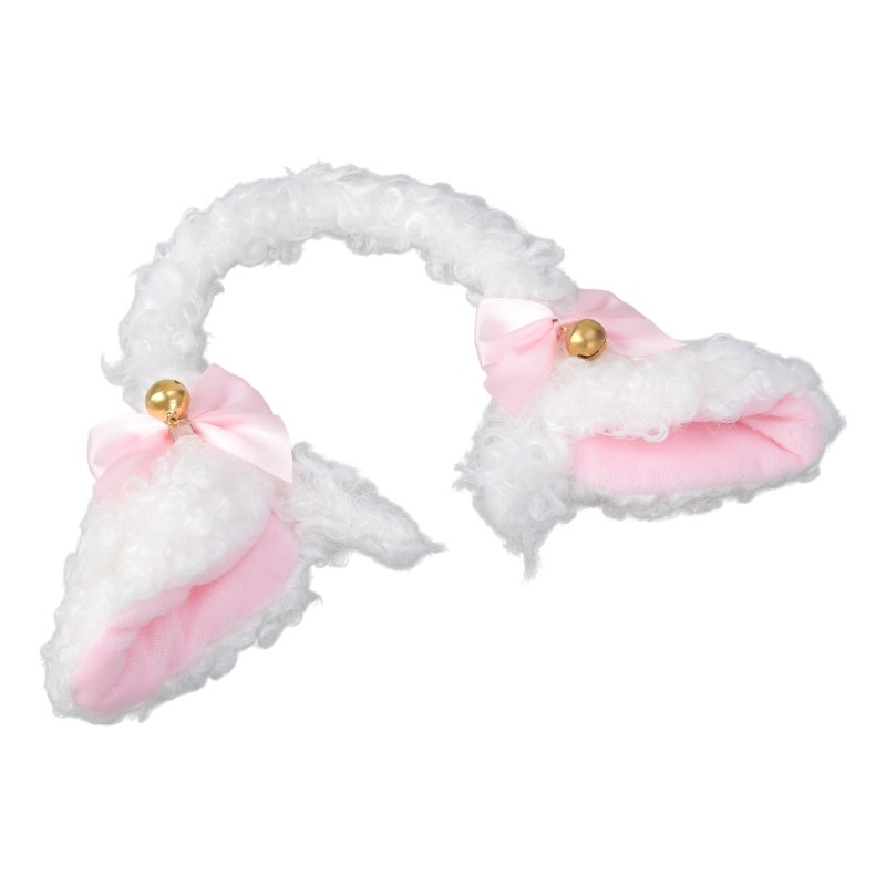 Cartoon Animal Headbands Furry Girls Lamb Hair Hoop Plush Ears Makeup Hairband
