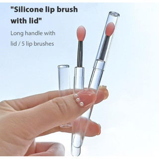 -Combo 5 Cọ Silicon Dẻo Tô Son Môi, Son Dưỡng  Rất Tiện Lợi, Thiết Kế Siêu Xinh, An Toàn Cho Môi