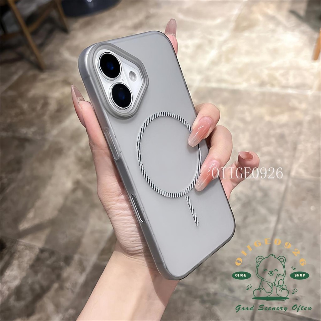 Ốp điện thoại từ tính siêu mỏng mờ iphone16 Pro Max 15 14 13 12 11 vỏ cho vỏ iPhone PC Vỏ cứng chống sốc