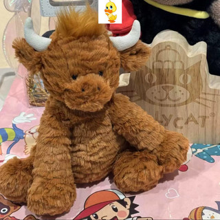 PLUS✨Chất lượng cao✨Jely Wavy Xoăn Bò Sang Trọng Đồ Chơi Dễ Thương Bê Sang Trọng Búp Bê Trẻ Em Ngày Lễ Thứ Quà Tặng Cặp Đôi Tốt Nghiệp Quà Tặng Halloween Sang Trọng Quà Tặng