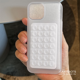 ibumpers Ốp Lưng iPhone Hình Cốc Hút 3D Trong Suốt Đơn Giản Ốp Điện Thoại Không Vân Tay iPhone 11 12 13 14 15 16 Pro Max IP 7 8 Plus X Xs XR Xs Max