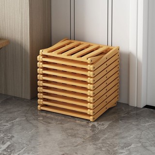 Giá để giày bằng gỗ có thể gập lại-Bộ lưu trữ nhiều lớp cửa gia đình, Tiết kiệm không gian, Lắp đặt dễ dàng, Bền ổn định, Màu gỗ tự nhiên, Thêm ấm áp tại nhà
