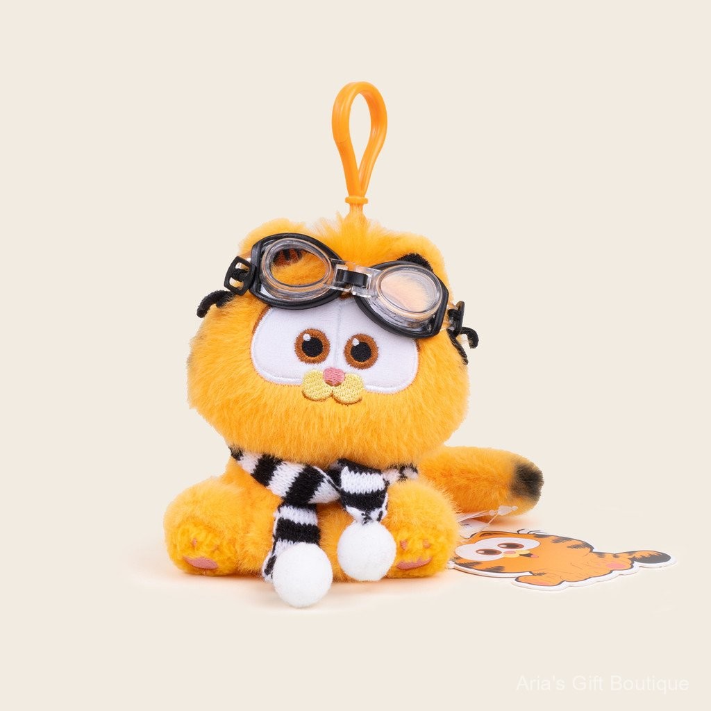 [Aria] MỚI HƠN Chính hãng Garfield Búp bê nhồi bông sáng tạo DIY Móc khóa Túi xách Mặt dây chuyền Quà tặng mùa tốt nghiệp