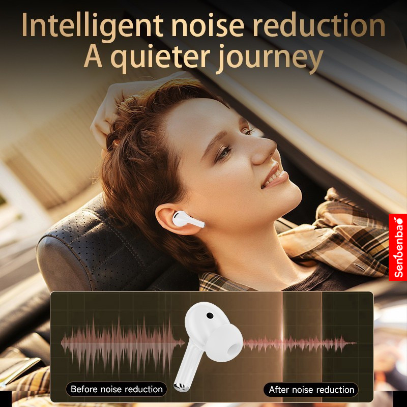 Tai nghe Bluetooth 5.4 không dây SenbenbaoTWS A9 Pro ANC ENC Tai nghe khử tiếng ồn Tai nghe âm thanh nổi HiFi