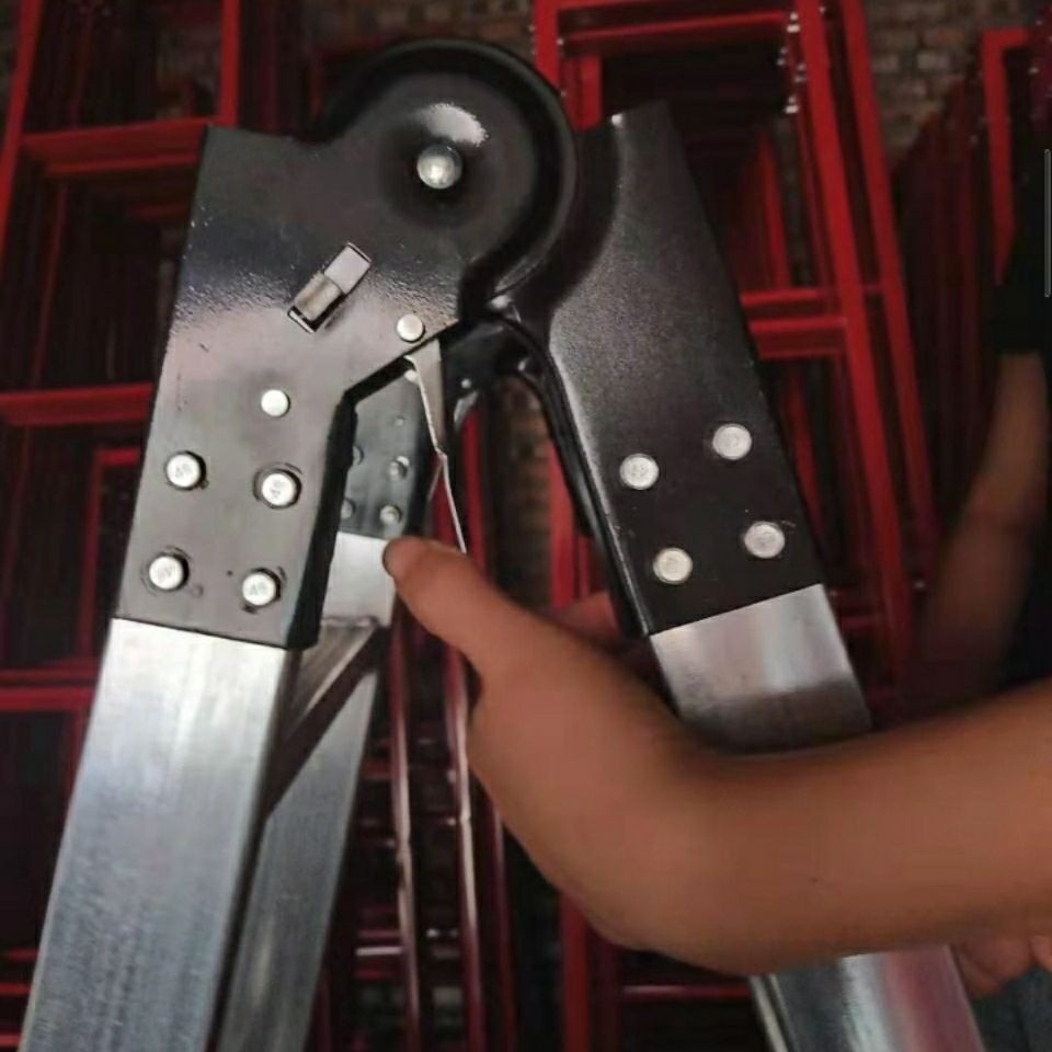 Phụ kiện bản lề đầu gập thang, vật liệu dày, đầu khóa thang khung chữ A, gỗ, thang gập cực dày L2IZ