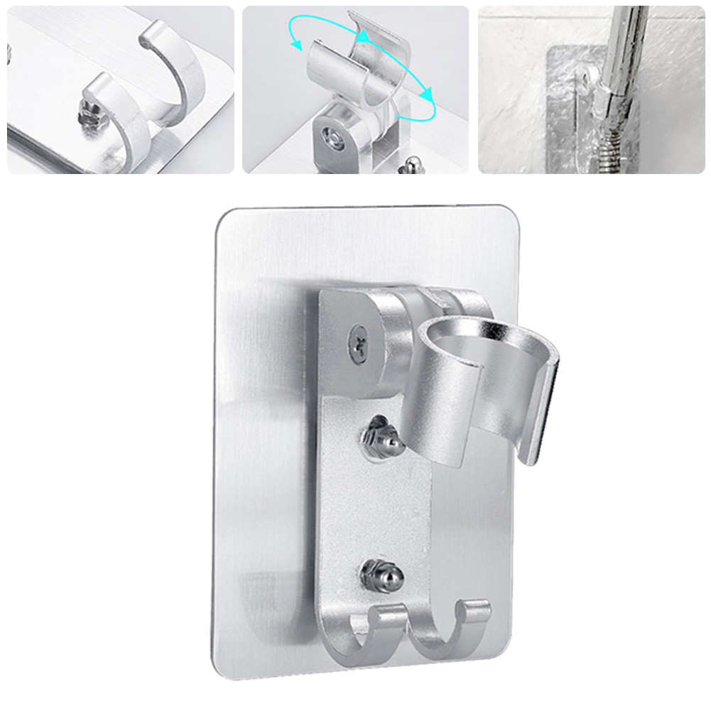 [Cosyh] Giá đỡ đầu vòi hoa sen bằng nhôm Giá đỡ có thể điều chỉnh Giá treo tường dính chắc chắn