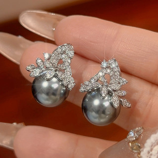 Châu Âu Mỹ ins Phong Cách Mới Zircon Ngọc Trai Bộ Hoa Nữ