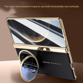 Dành cho Huawei Mate X6 X5 X3 180° Infinity Có Thể Gập Lại Kính Mặt Trước Mạ Chân Không Chống Vân Tay Thoải Mái Nắp Điện Thoại