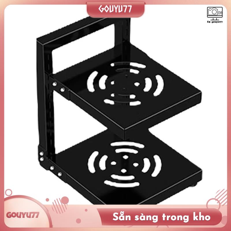 [gouyu77] Giá sắp xếp nồi có thể điều chỉnh - Tiết kiệm không gian, Bảo quản chống gỉ cho chảo, chậu & nắp đậy - Giải pháp nhà bếp dưới tủ