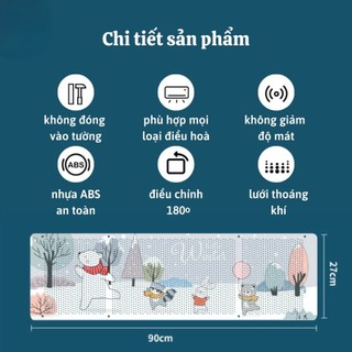 Tấm Chắn Gió Điều Hoà, Tấm chuyển đổi hướng gió điều hoà, máy lạnh bảo vệ sức khoẻ gia đình - SUNND