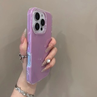 Ốp điện thoại hai lớp Dopamine Jelly màu trơn cho iPhone16 15 14 13 12 11 Pro Max Bảo vệ Camera chống sốc Vỏ mềm chống rơi
