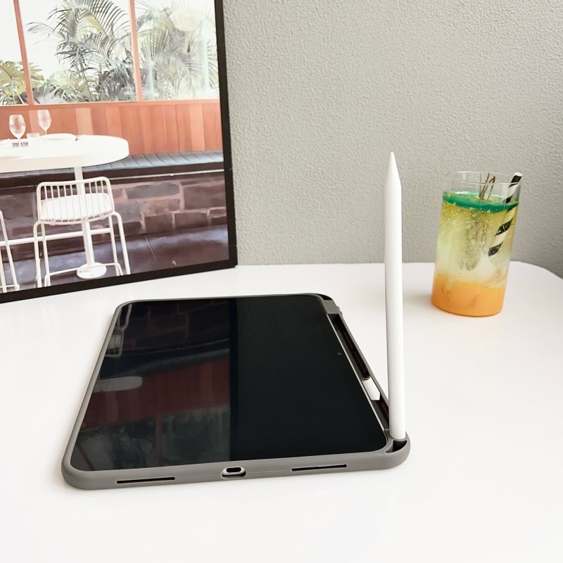 Ốp Mềm Cho IPad Mini 4 5 6 7 8 9 10 11 A16 Air2 Air3 Air4 Air5 10.9 "IPad10.2" Pro11 Pro12,9 Air M2 M3 M4 Pro 11 13 2024 2025 Bao Khe Cắm Bút Chì