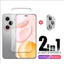 Miếng dán bảo vệ màn hình cong 2in1 cho Honor 400 Pro 5G 400Pro Kính cường lực Ống kính máy ảnh Phim mềm