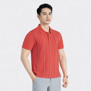 Áo Polo Nam INSIDEMEN Tay Ngắn Cổ Bẻ Họa Tiết Trẻ Trung Regular fit IPS003AZ
