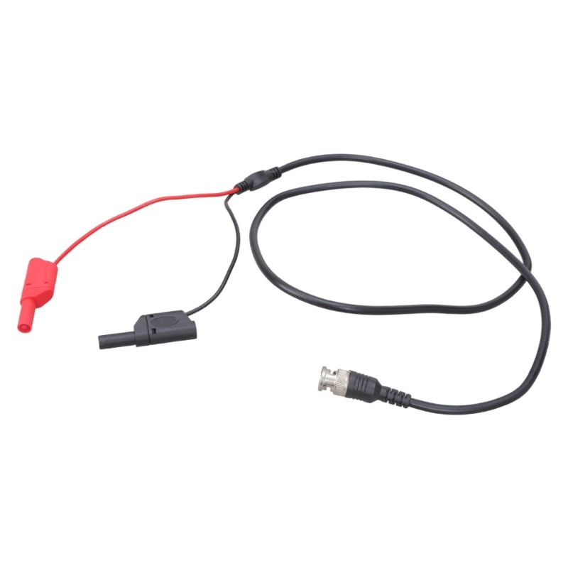 BNC Male to Double 4mm Banana Plugs Stackable Test Leads Probes for Oscilloscope