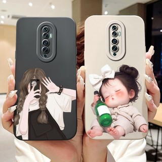 Dành Cho OPPO Reno2 F / Reno2 Z / Reno2 Vỏ Hoạt Hình Mèo Thỏ Dễ Thương Mới Reno 2F 2Z 2 Vỏ Điện Thoại Silicon Mềm Bảo Vệ Ống Kính
