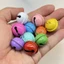10 Cái/gói 22mm Kẹo Màu Sơn Nướng Kim Loại Một Chữ Mở Chuông Tự Làm Đồ Trang Trí Móc Khóa Vật Liệu Trang Trí Giáng Sinh