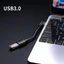 Cáp nối dài GODD USB 3 0 Dây kết nối góc 90 độ Dây chuyển đổi nam sang nữ cho phụ kiện máy tính Màu đen