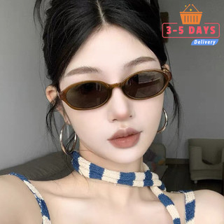 Kính râm gọng nhỏ - Kính mắt trang trí - Kính râm hình bầu dục mắt mèo - Sắc thái du lịch ngoài trời - Y2K, Vintage, Thời trang - UV400, Chống nắng