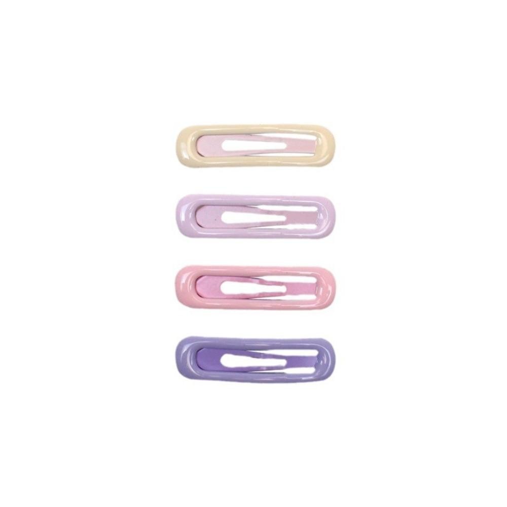 Kẹp tóc màu sắc ngọt ngào, Bộ 4 cái gồm mũ hình học barrettes cho bé gái