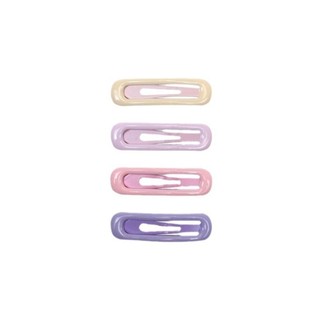 OIWLSAX321 4 Cái / bộ Kẹp Tóc, Kẹp Tóc Ngọt Hình Học, Mũ Barrettes Nhiều Màu Sắc Dễ Thương Cho Bé Gái
