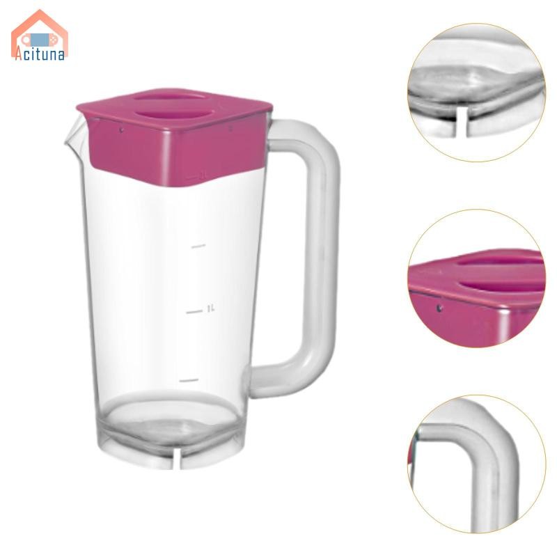 Bình đựng nước 2L Dung tích lớn Đa năng Dễ dàng làm sạch Quà tặng gia đình mùa hè có nắp cho trà đá Nước giải khát
