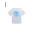 Bán chạy Guess mới mùa hè nam sáng tạo LOGO in chữ thủy thủ đoàn cổ áo thun ngắn tay 610 0608
