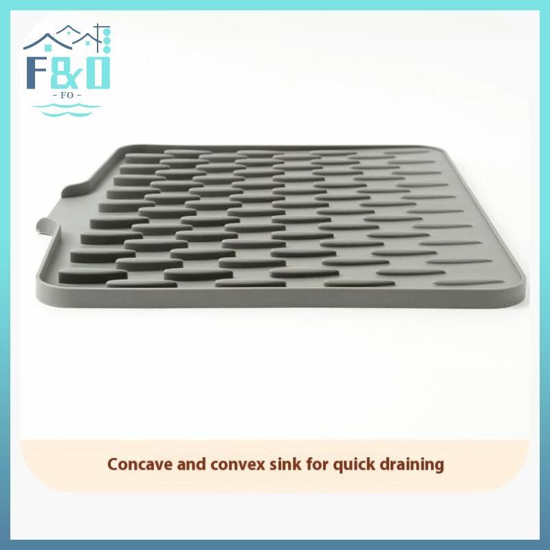 [F & O] 1 Cái Thảm Sấy Đĩa Silicon Nồi Thảm Thoát Nước Cho Bộ Đồ Ăn Nhà Bếp Thảm Chống Trơn Trượt Coaster Chống bỏng Đồ Dùng Nhà Bếp {vn}