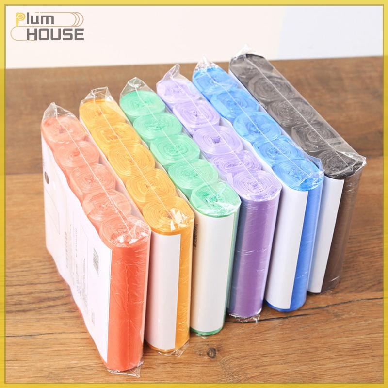 PlumHOUSE 5 Cuộn 1 Gói 100 Chiếc Hộ Gia Đình Dùng Một Lần Túi Đựng Rác Nhà Bếp Bảo Quản Túi Rác Vệ Sinh Túi Rác Túi Nhựa VN