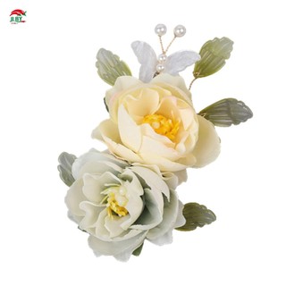 Kẹp Tóc Hoa Lụa Bên & Quần Áo Trung Quốc Mũ Đội Đầu Cho Trẻ Em