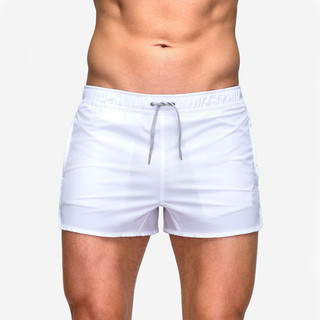 Men's Summer Quick-Drying Marathon Track and Field Beach Pants Elastic Mesh European and American Fitness Surfing Sprint Sports Shorts TLkb