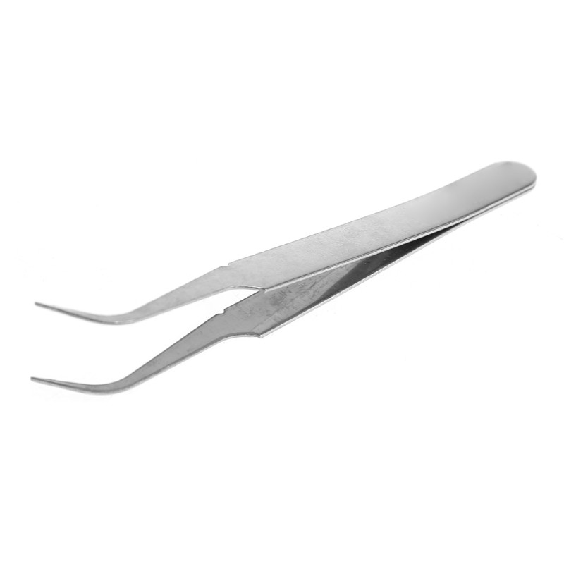 Nhíp chính xác Wellb cong thép không gỉ chống tĩnh điện, phù hợp phòng thí nghiệm