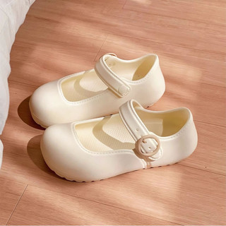XIXITIAO Dép nữ mùa hè phong cách ballet thời trang Mary Jane EVA đi ngoài