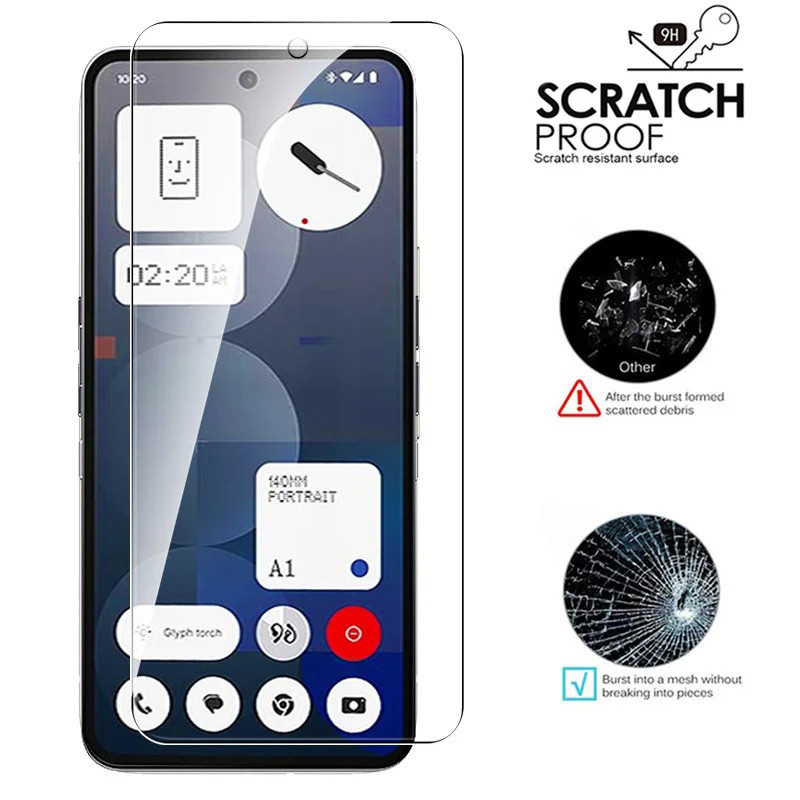 Phim bảo vệ màn hình kính cường lực For Nothing Phone (3a) / (3a) Pro 9H 2.5D