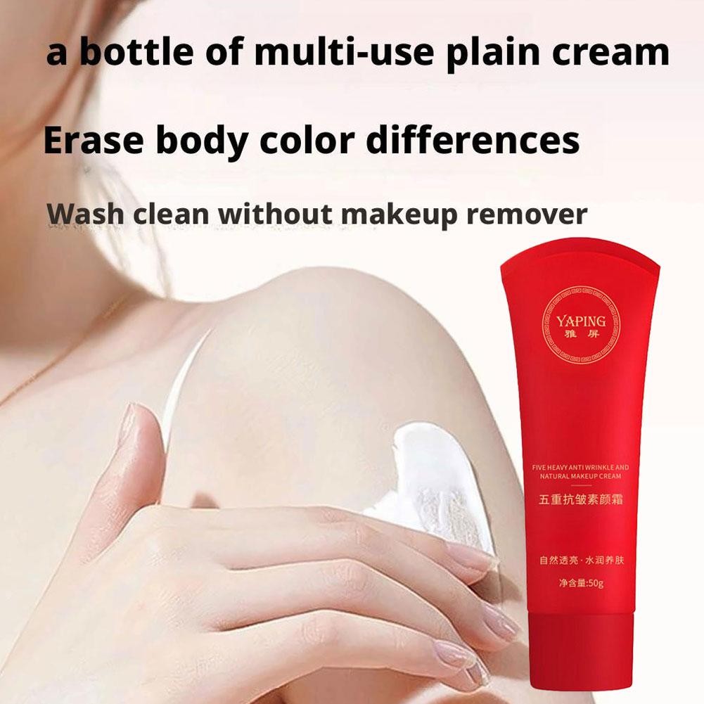 Kem trang điểm lười VC FIVE FOLD, che khuyết điểm nhẹ, đều màu, dưỡng ẩm lâu, phù hợp da nhạy cảm
