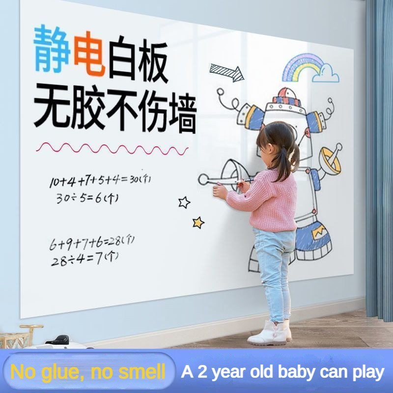 Có Thể Tháo Rời Không Làm Tổn Thương Tường Tĩnh Điện Hấp Phụ Bảng Trắng Dán Tường Dễ Viết Dễ Dàng Xóa Trẻ Em Graffiti Vẽ Bảng Viết Tường Màu Đen