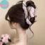 Sund Thời Trang Xếp Ly Nơ Tóc Vuốt Kẹp Dành Cho Nữ Cô Gái Ngọt Ngào Lớn Tóc Trang Trí Tiệc Pháp Kẹp Phụ Kiện Tóc VN