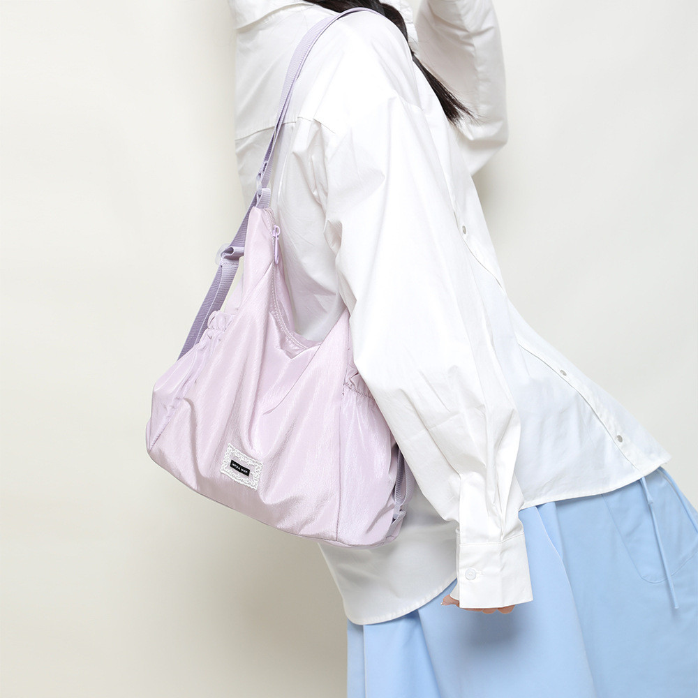 Phong cách Hàn Quốc mới thời trang kẹo màu chống thấm nước dung tích lớn đa chức năng nylon túi đeo vai thông thường