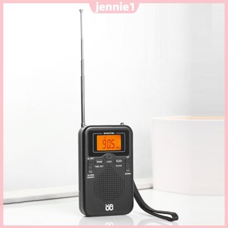 Đài FM AM Màn hình LCD Đài phát thanh bỏ túi Đài phát thanh di động để sử dụng ngoài trời và khẩn cấp trong nhà [jennie1.vn]