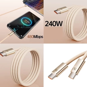 Cáp BTM Hạng Nặng Loại C Sang Loại C 240W Cáp Sạc Siêu Nhanh Truyền Dữ Liệu Nylons Bện Cáp Cho Nhiều Thiết Bị