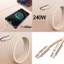 Cáp BTM Hạng Nặng Loại C Sang Loại C 240W Cáp Sạc Siêu Nhanh Truyền Dữ Liệu Nylons Bện Cáp Cho Nhiều Thiết Bị